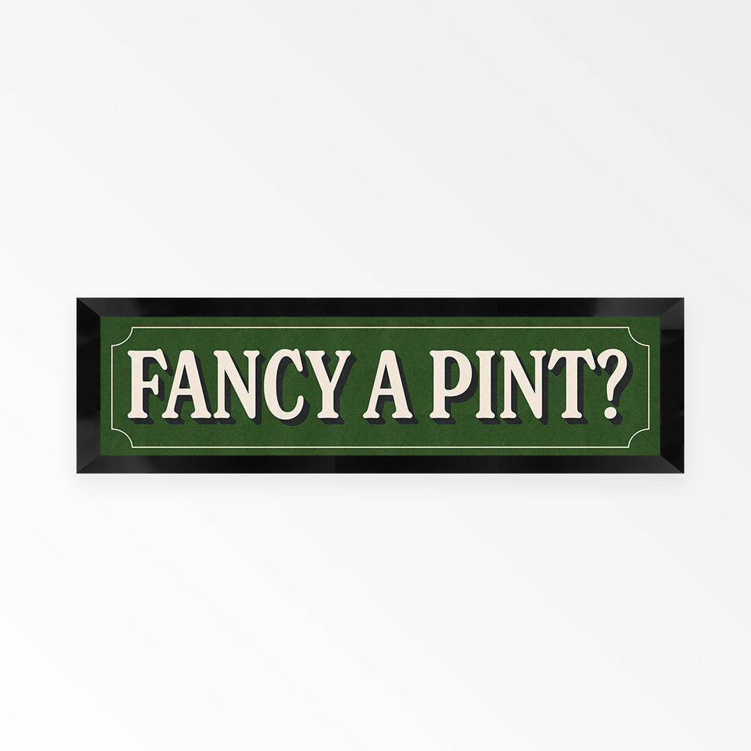 Fancy A Pint Panoramic Framed Print