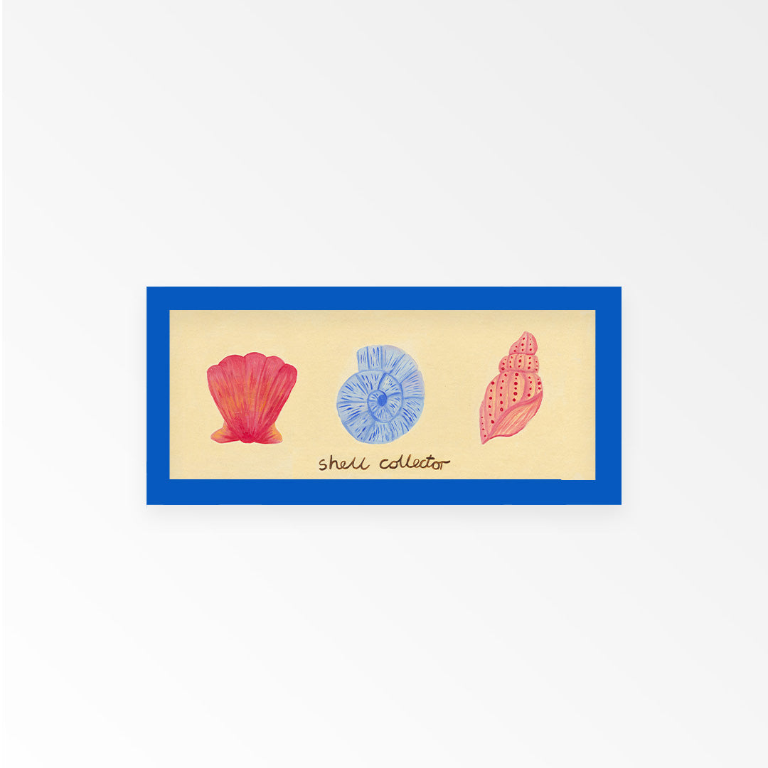 Shell Collector Panoramic Framed Print