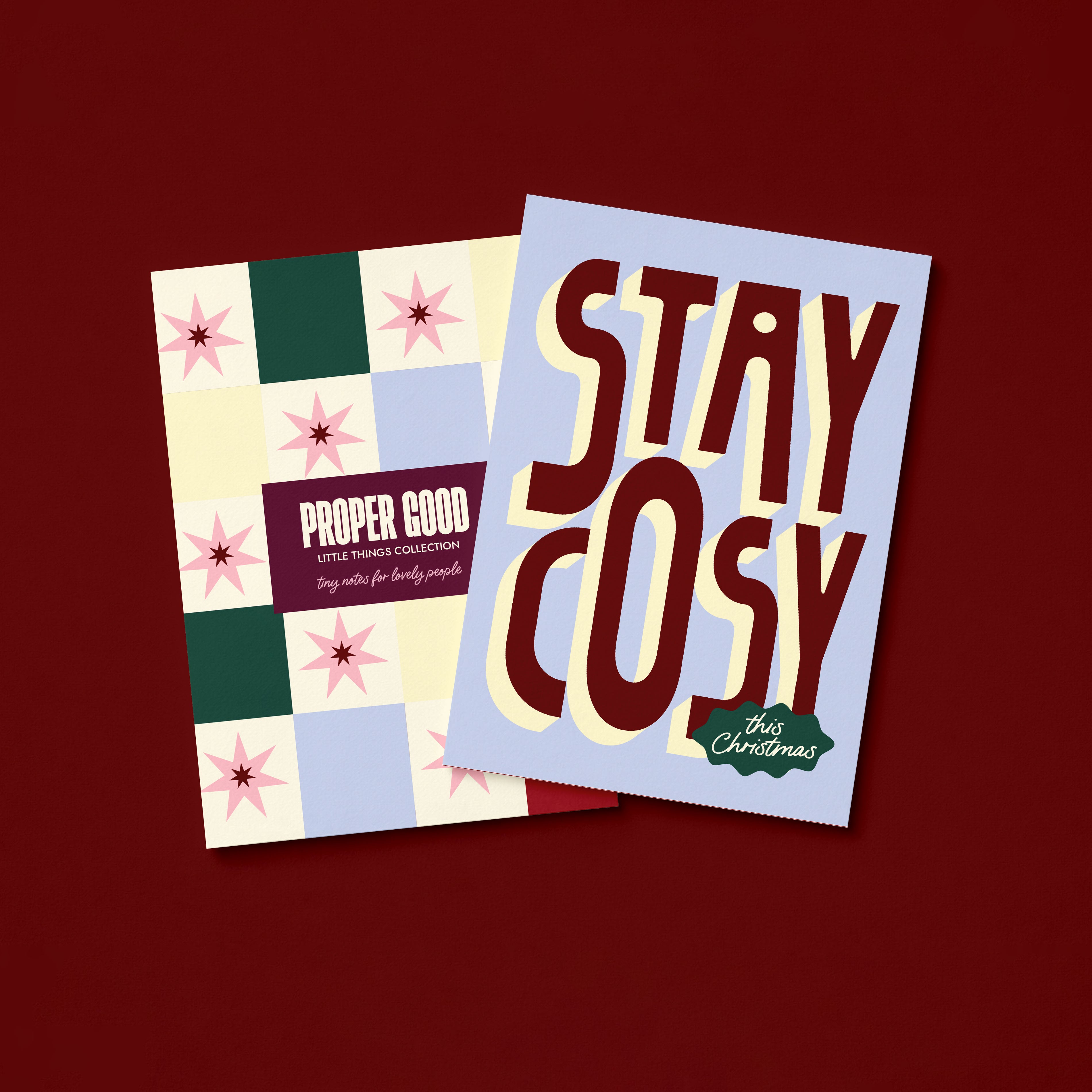 Mini Christmas Greetings Card | Stay Cosy