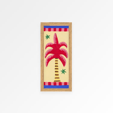 Palm Tree Panoramic Framed Print