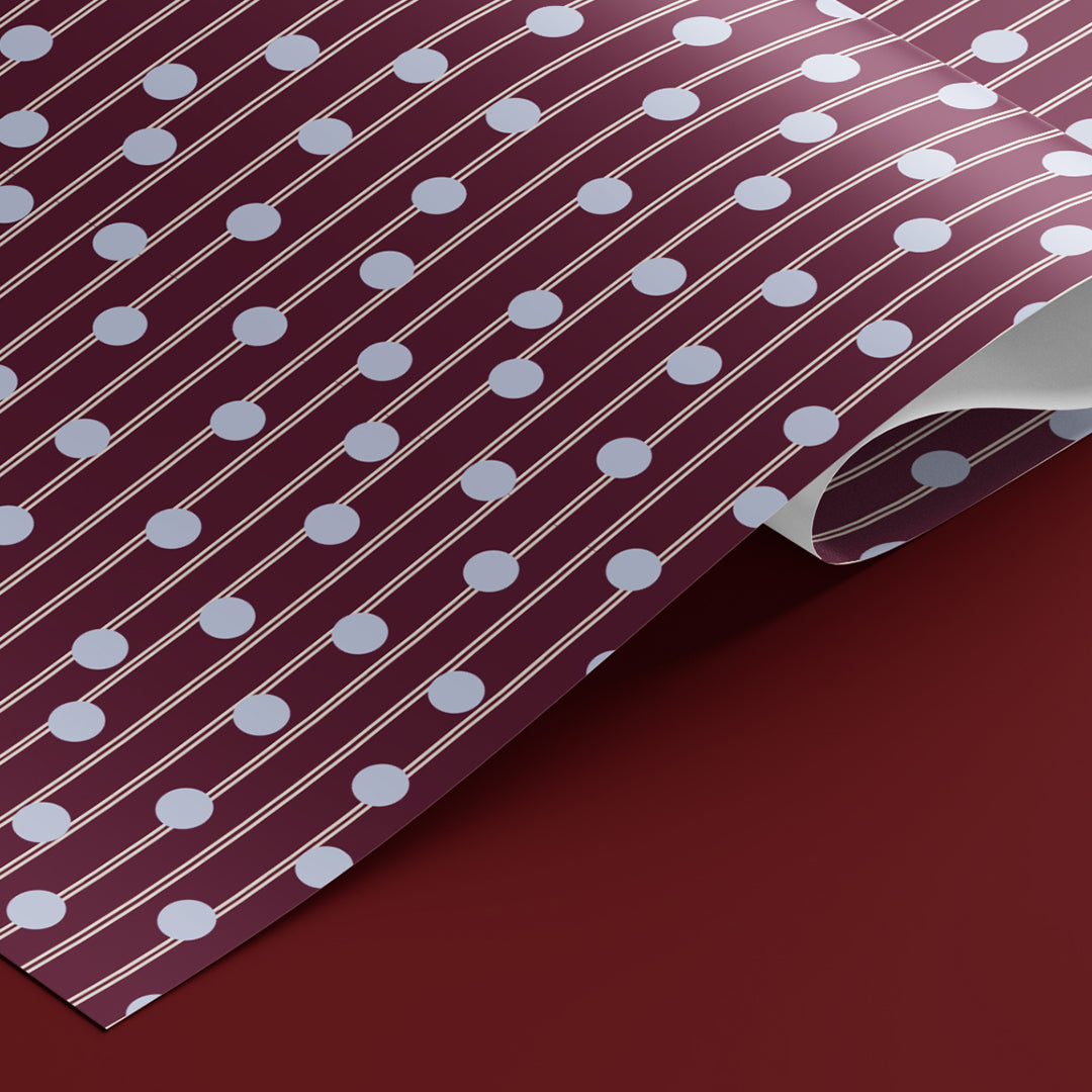 Polka Dot Stripes Wrapping Paper