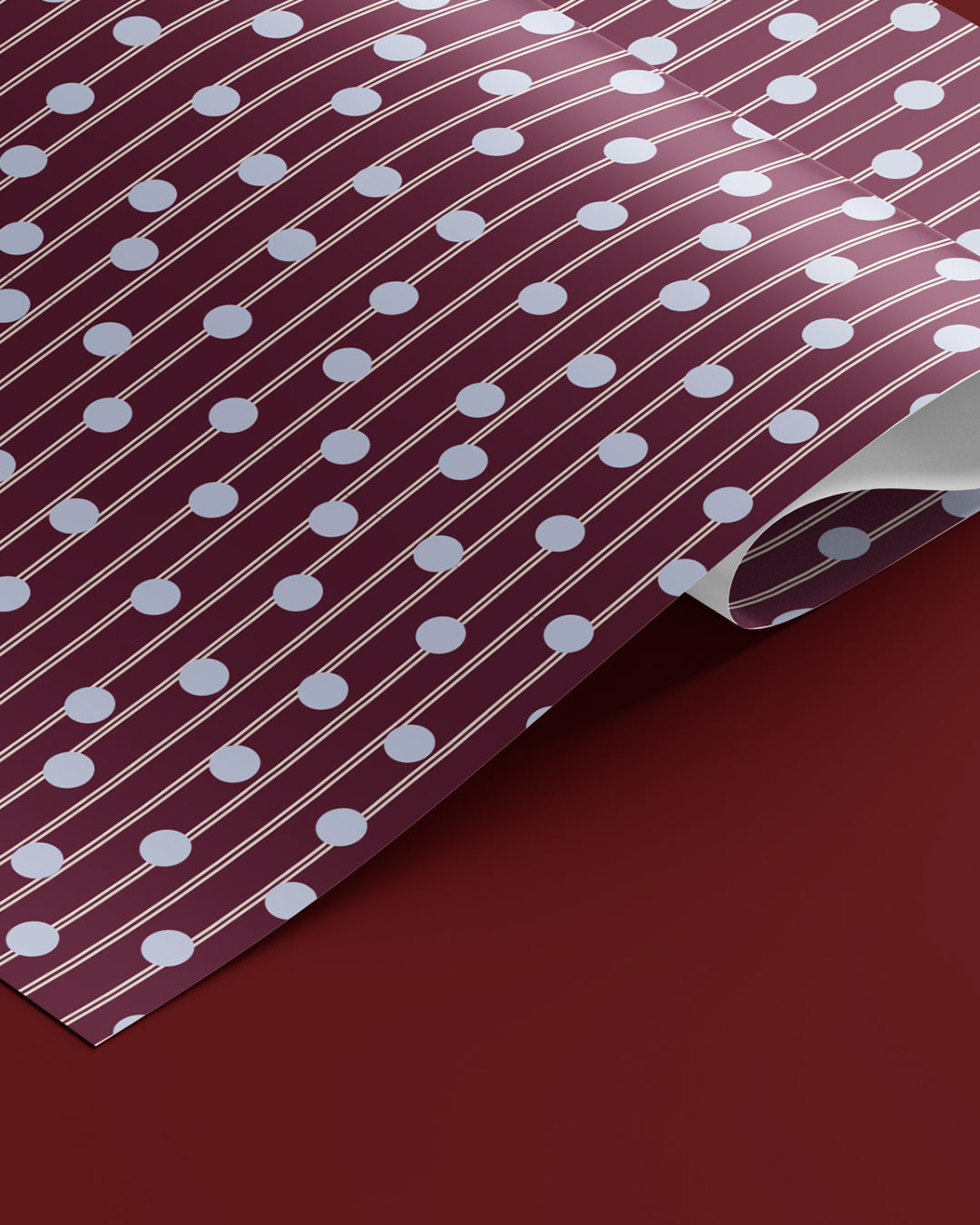 Polka Dot Stripes Wrapping Paper