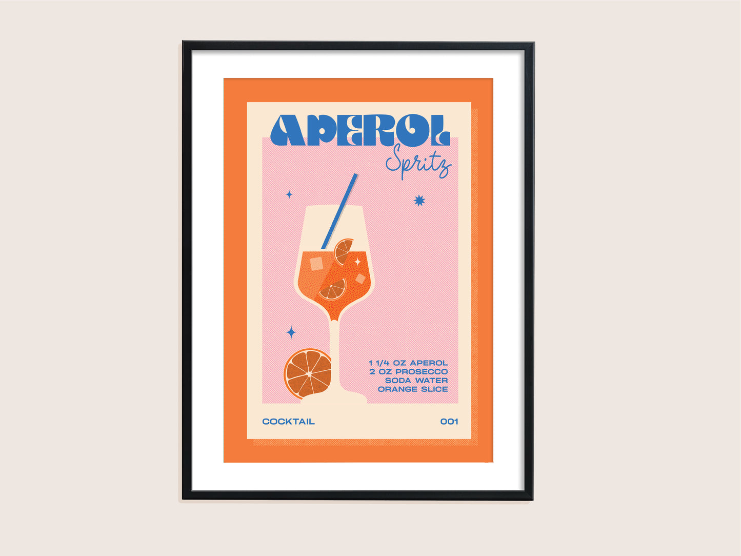 ★ A3 SAMPLE  ★ Aperol Spritz Print