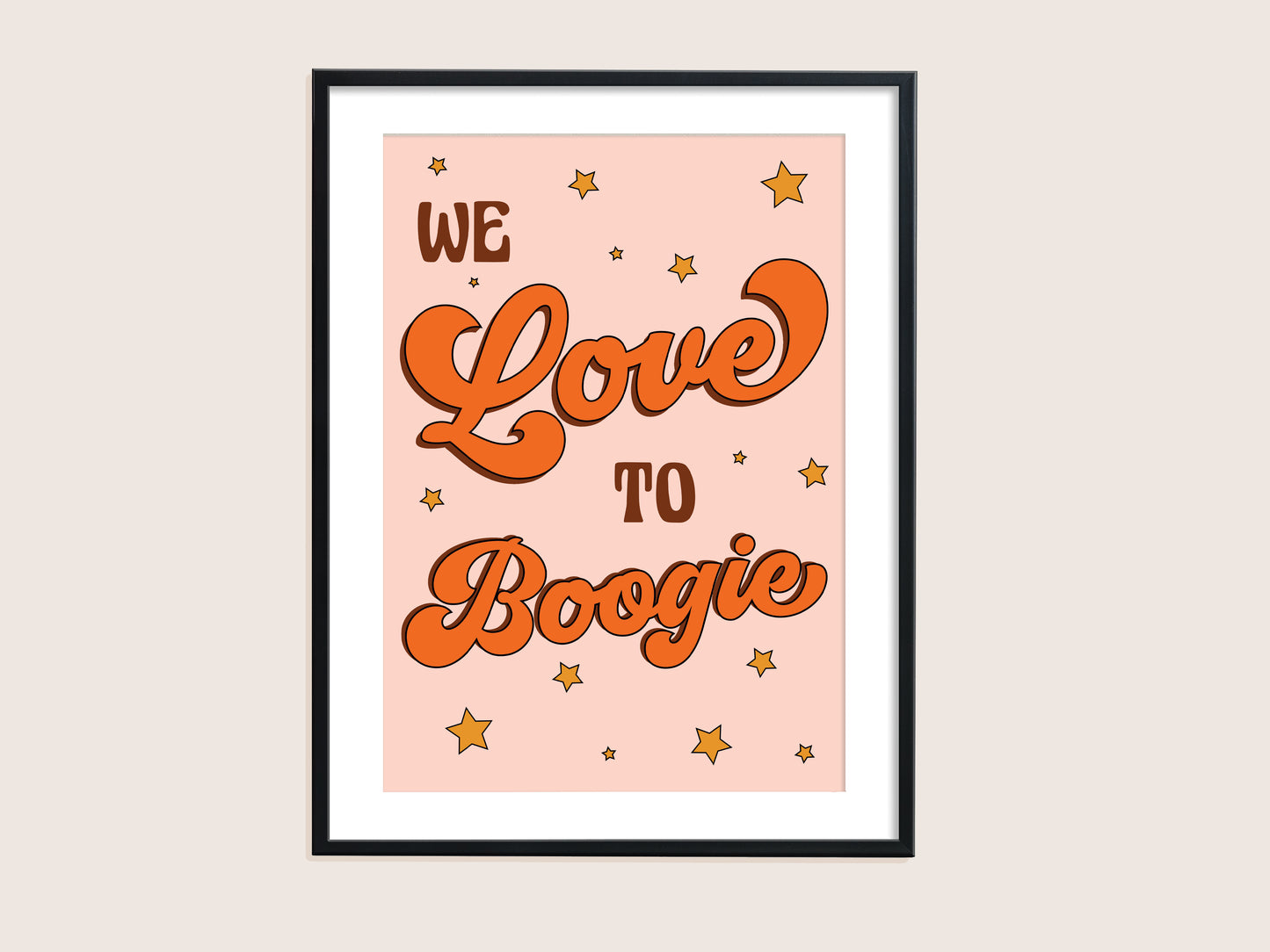 ★ A3 SAMPLE ★ We Love To Boogie Print
