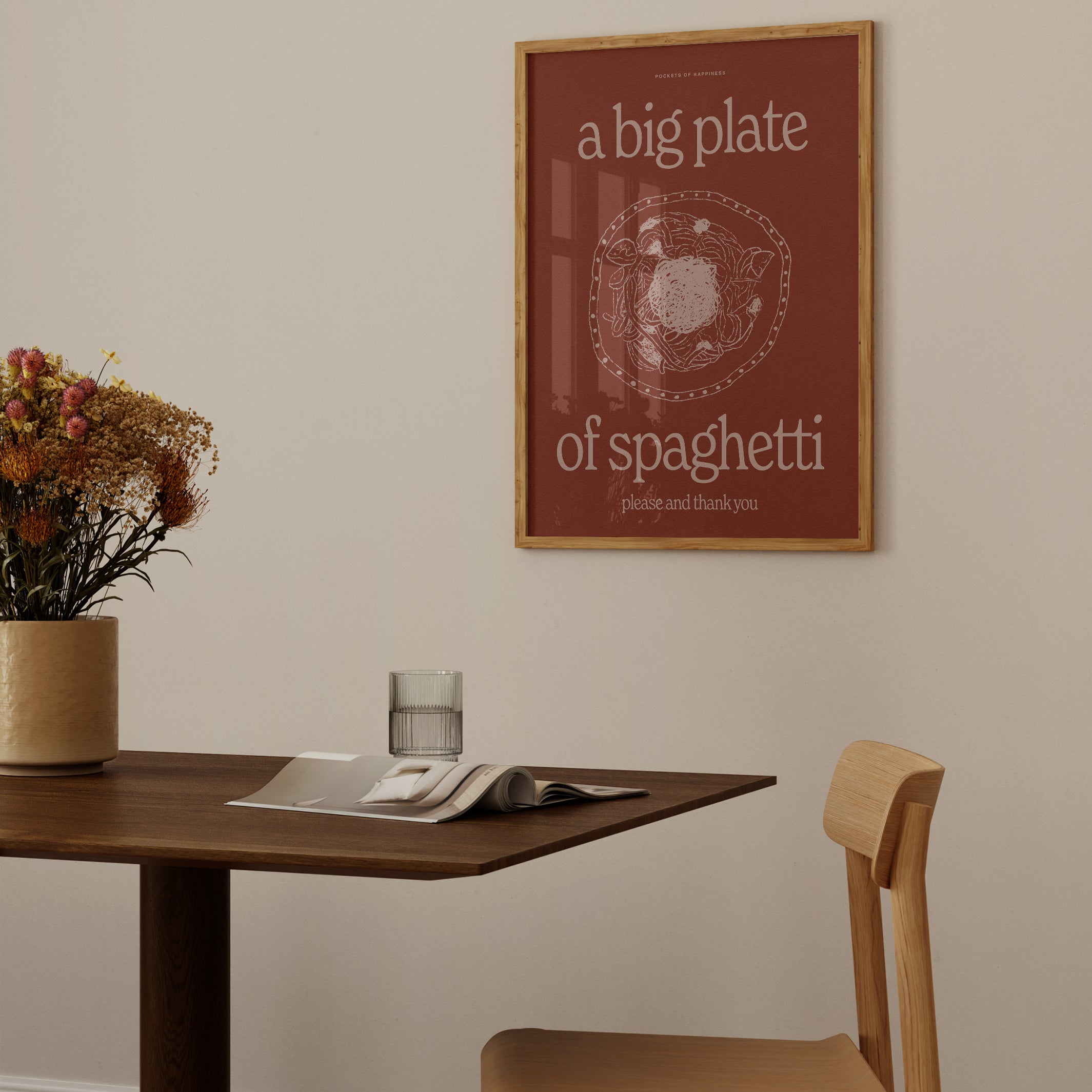A Big Plate of Pasta Print