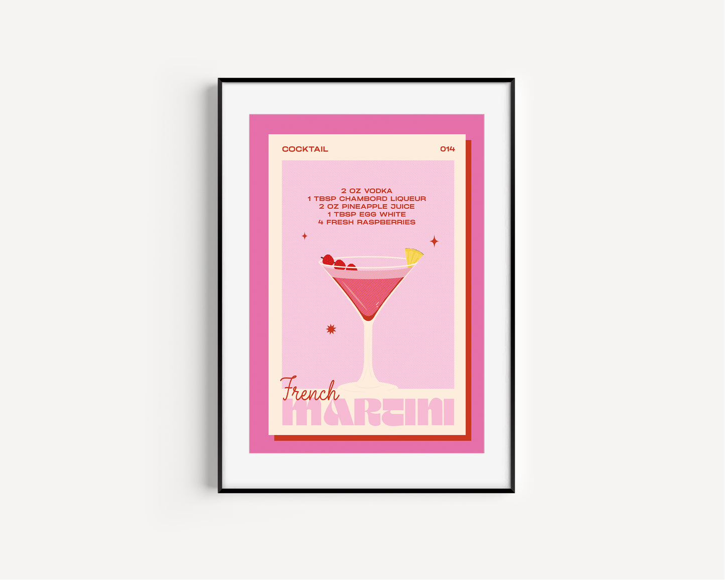 ★ A4 SAMPLE ★ French Martini Print