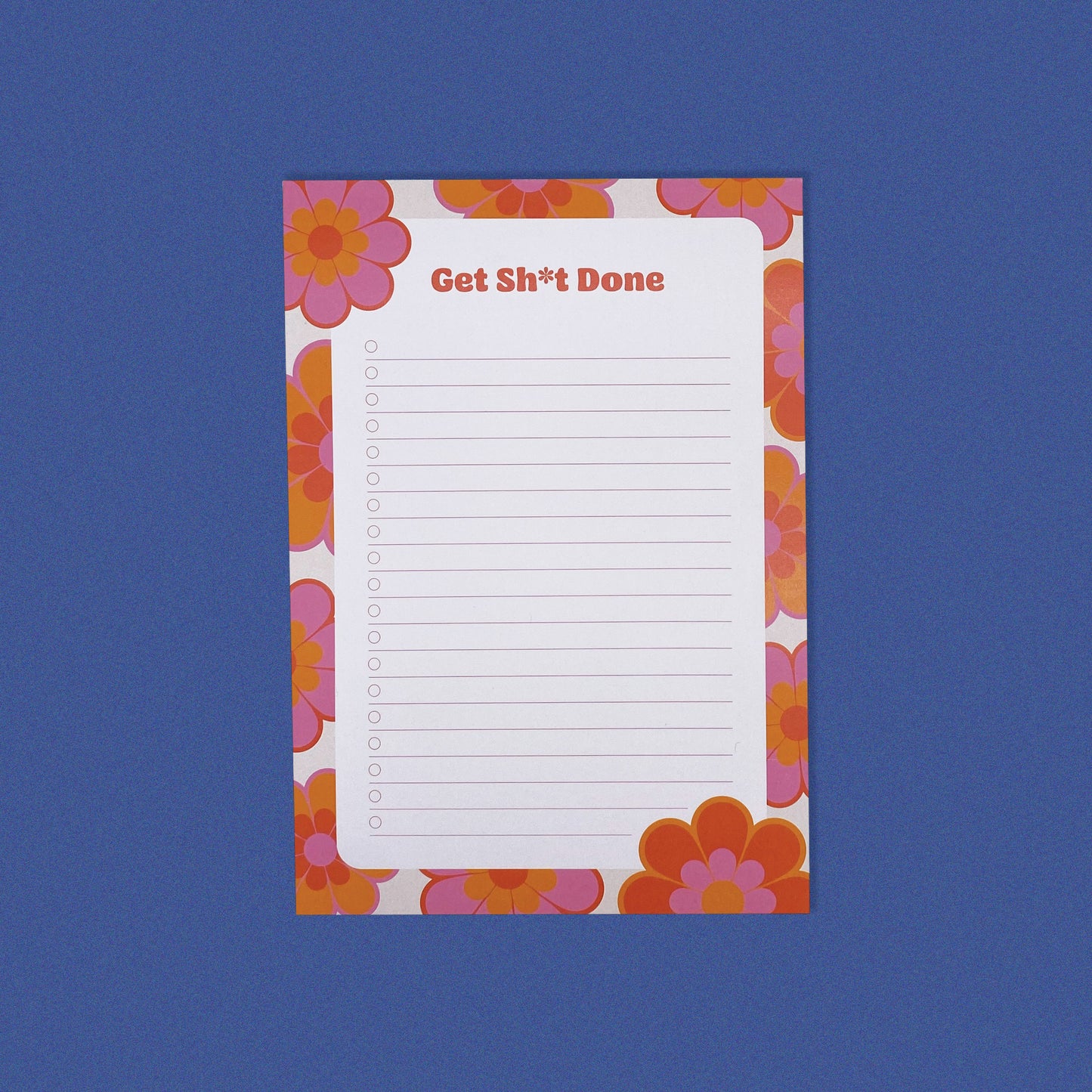 A5 FLORAL 'GET SH*T DONE' NOTEPAD