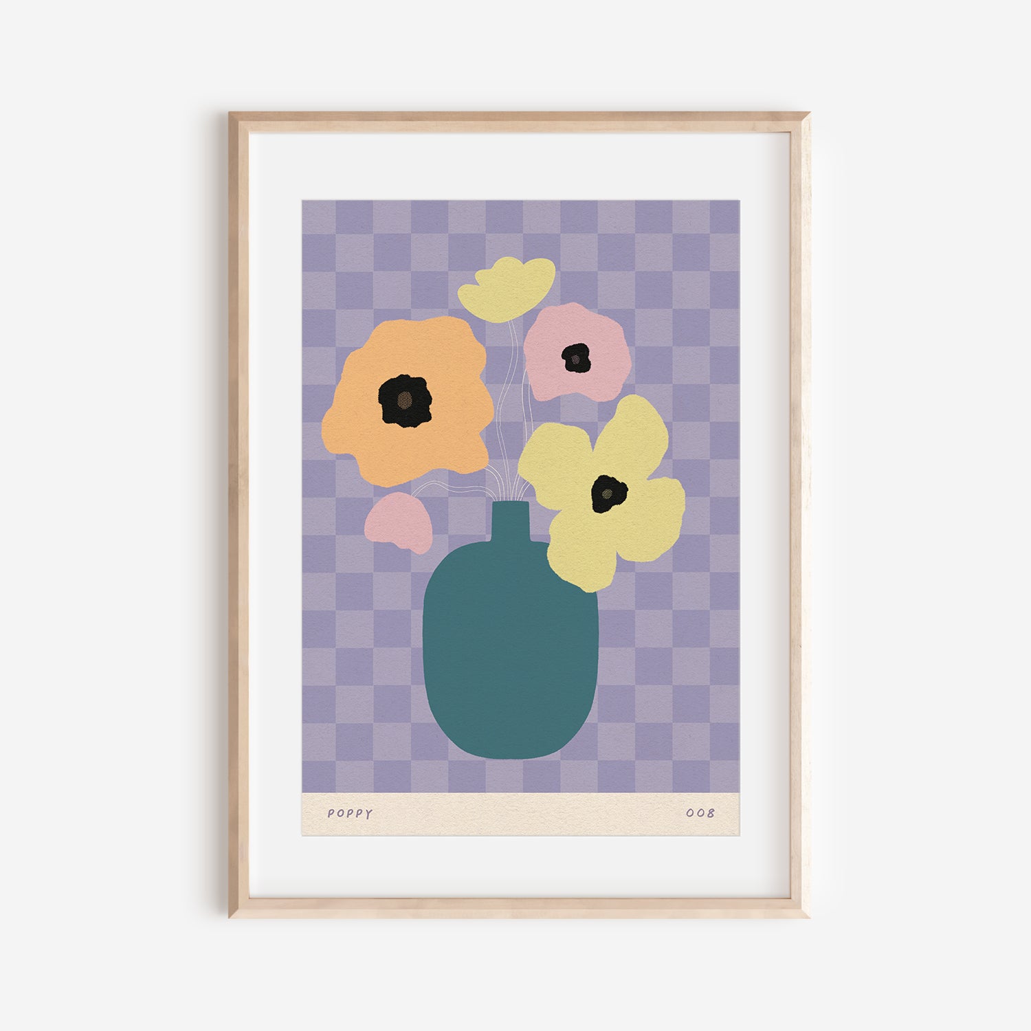 Poppy August Birth Flower Print