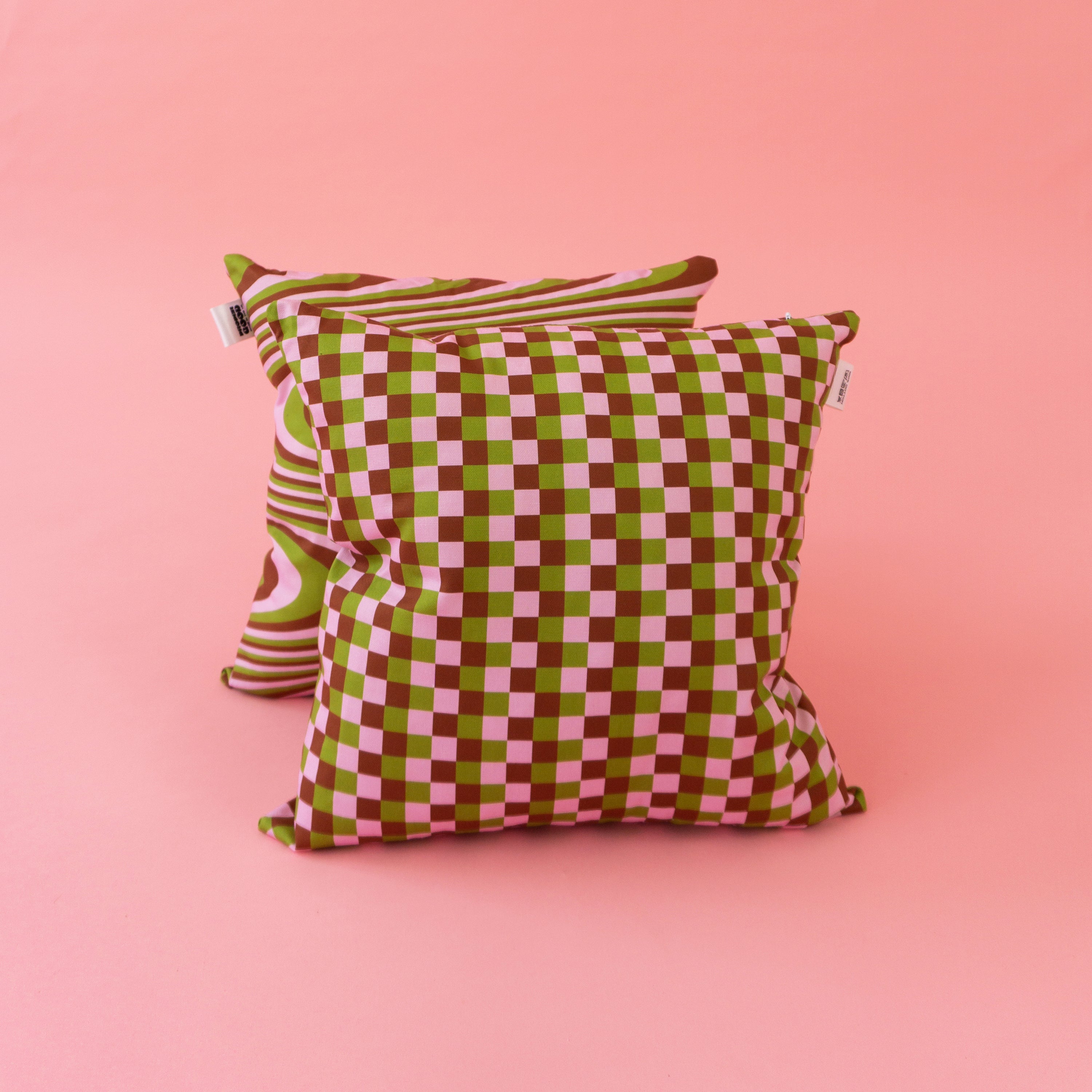 ★ COVER ONLY ★ Brown & Pink Cushion