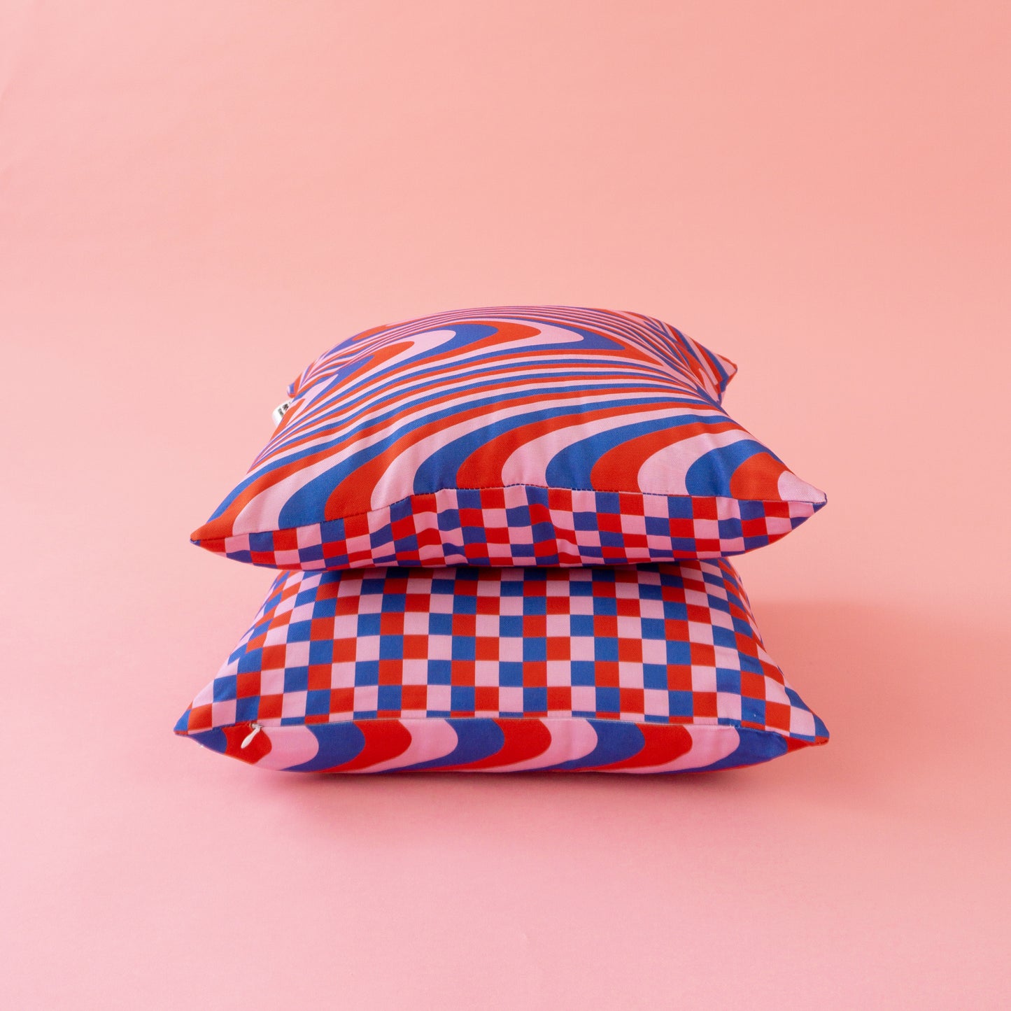★ COVER ONLY ★ Red & Blue Cushion