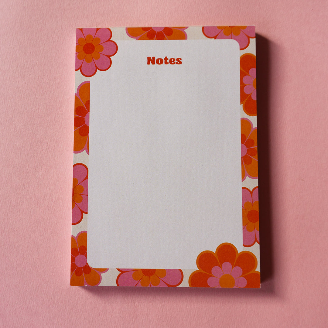 A5 FLORAL 'NOTES' PAD