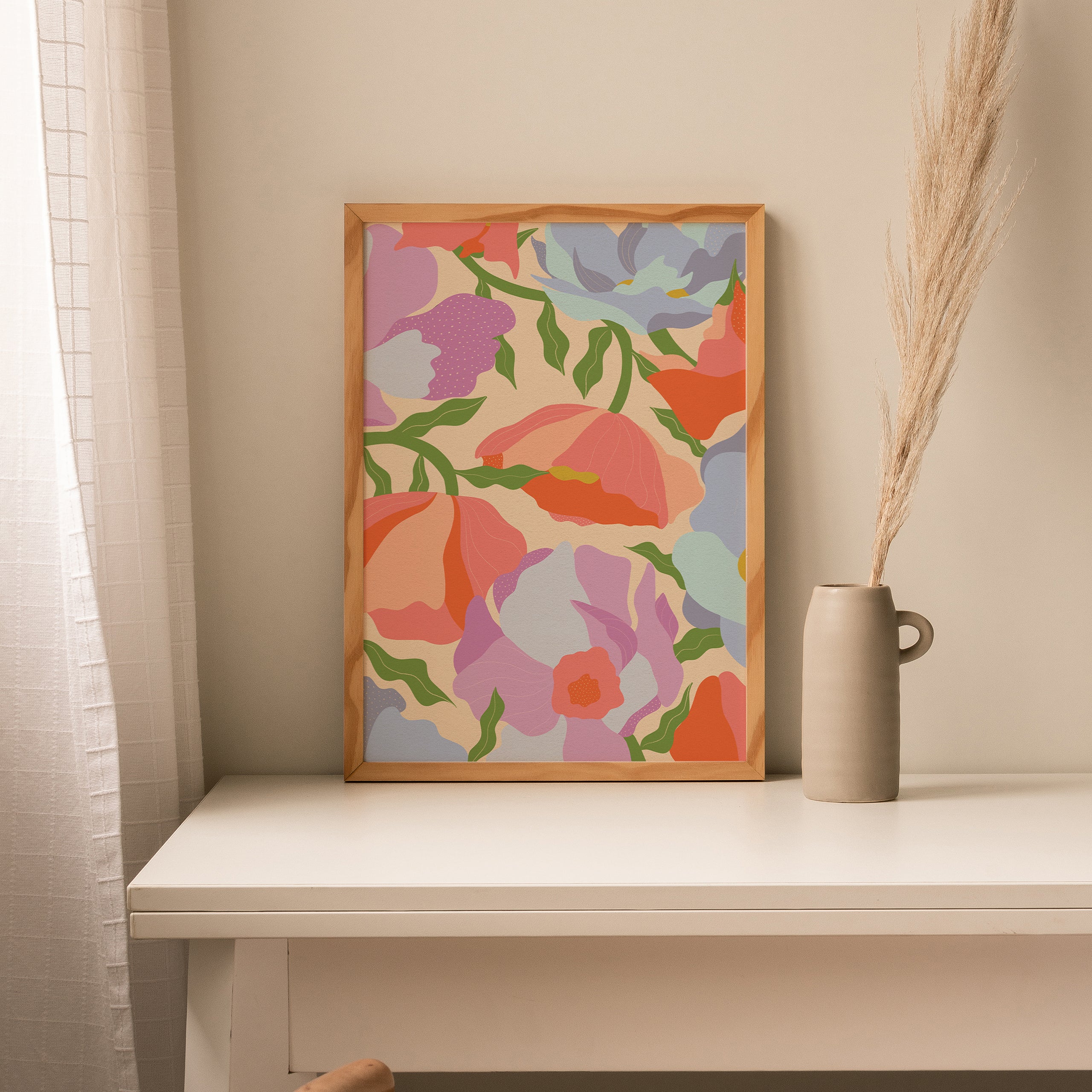 Abstract Floral Print