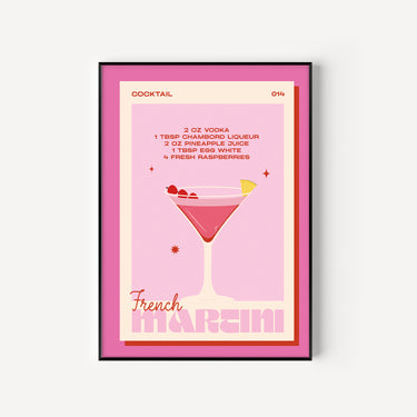 French Martini Print