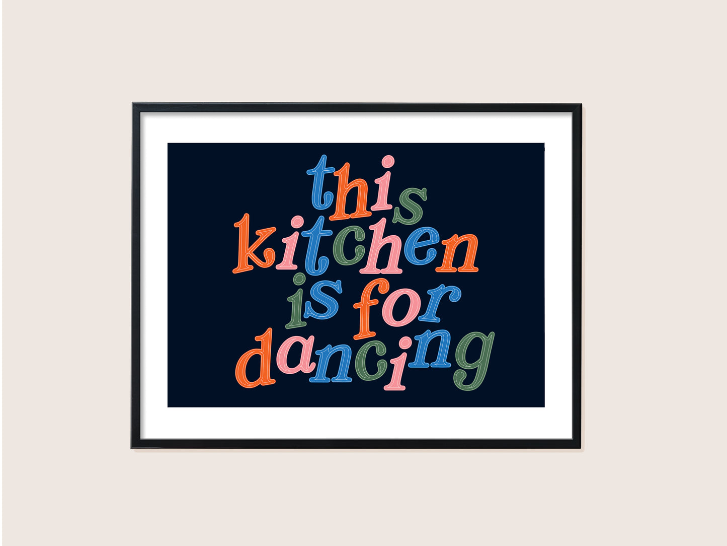 ★ A4 SAMPLE ★ This Kitchen Is For Dancing Print