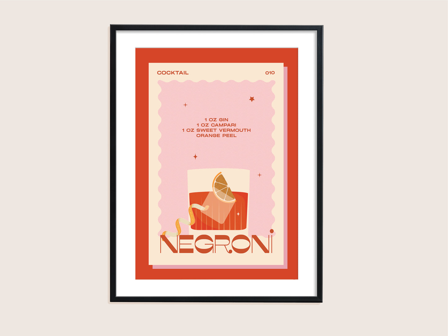 ★ A4 SAMPLE ★ Negroni Print