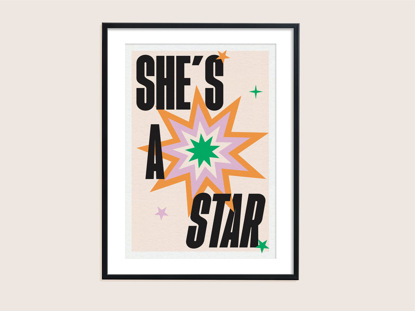 ★ A4 SAMPLE ★ She's A Star Print