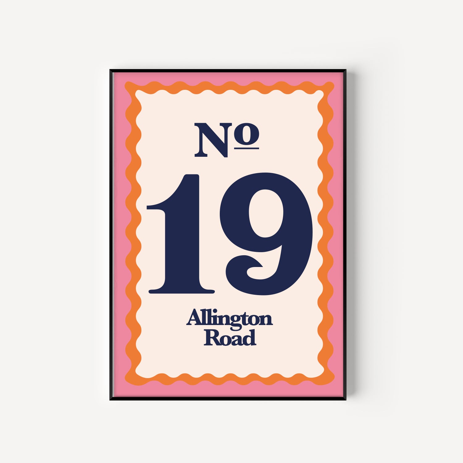 Personalised House Number Print