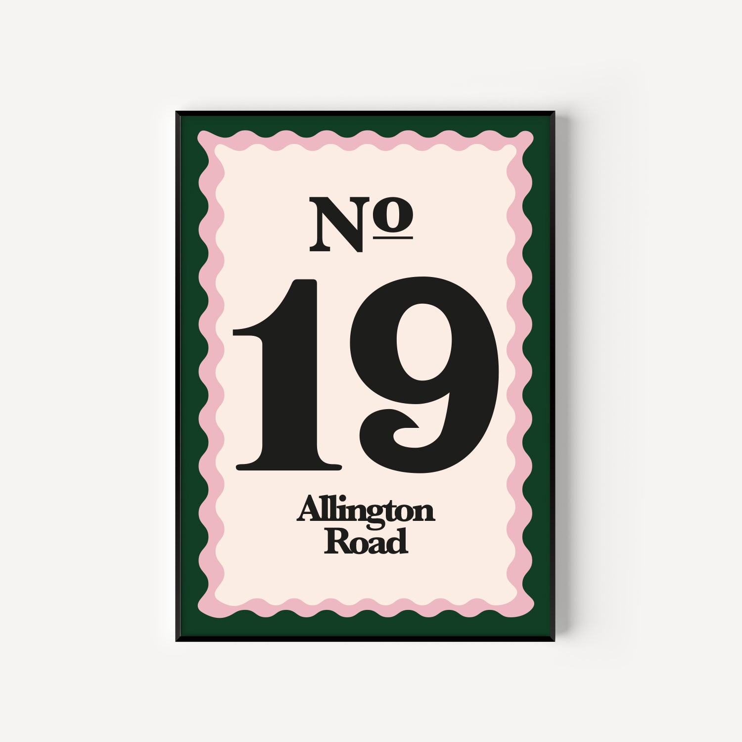 Personalised House Number Print