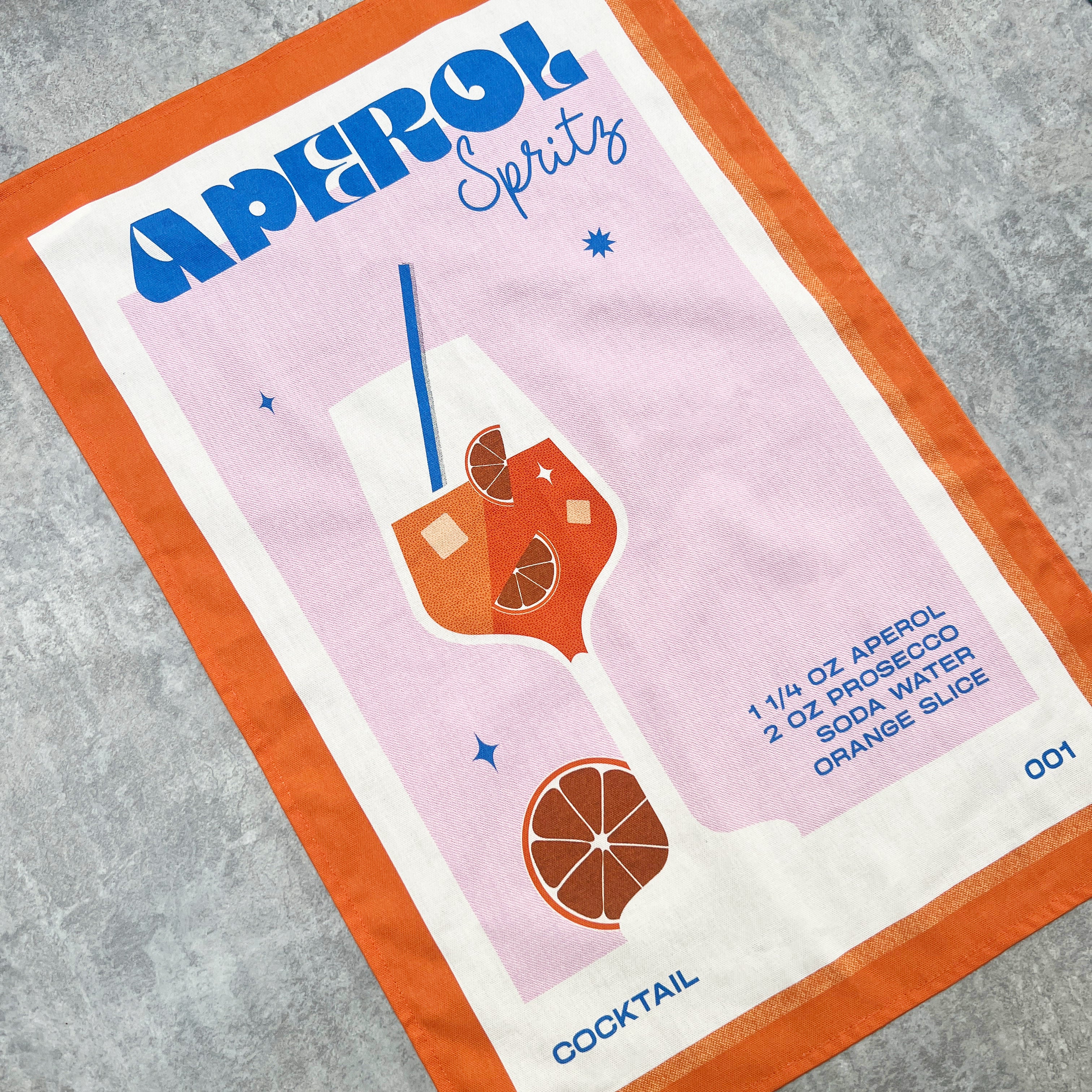 Aperol Spritz Tea Towel