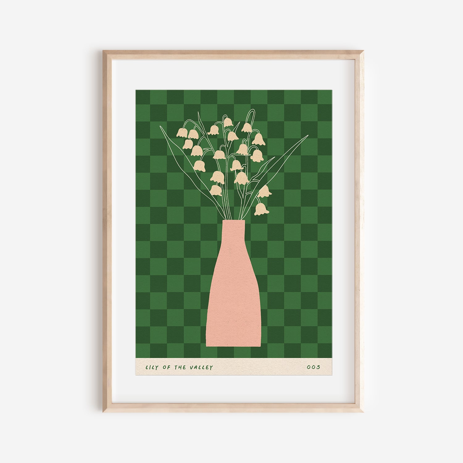 Lily of the Valley May Birth Flower Print
