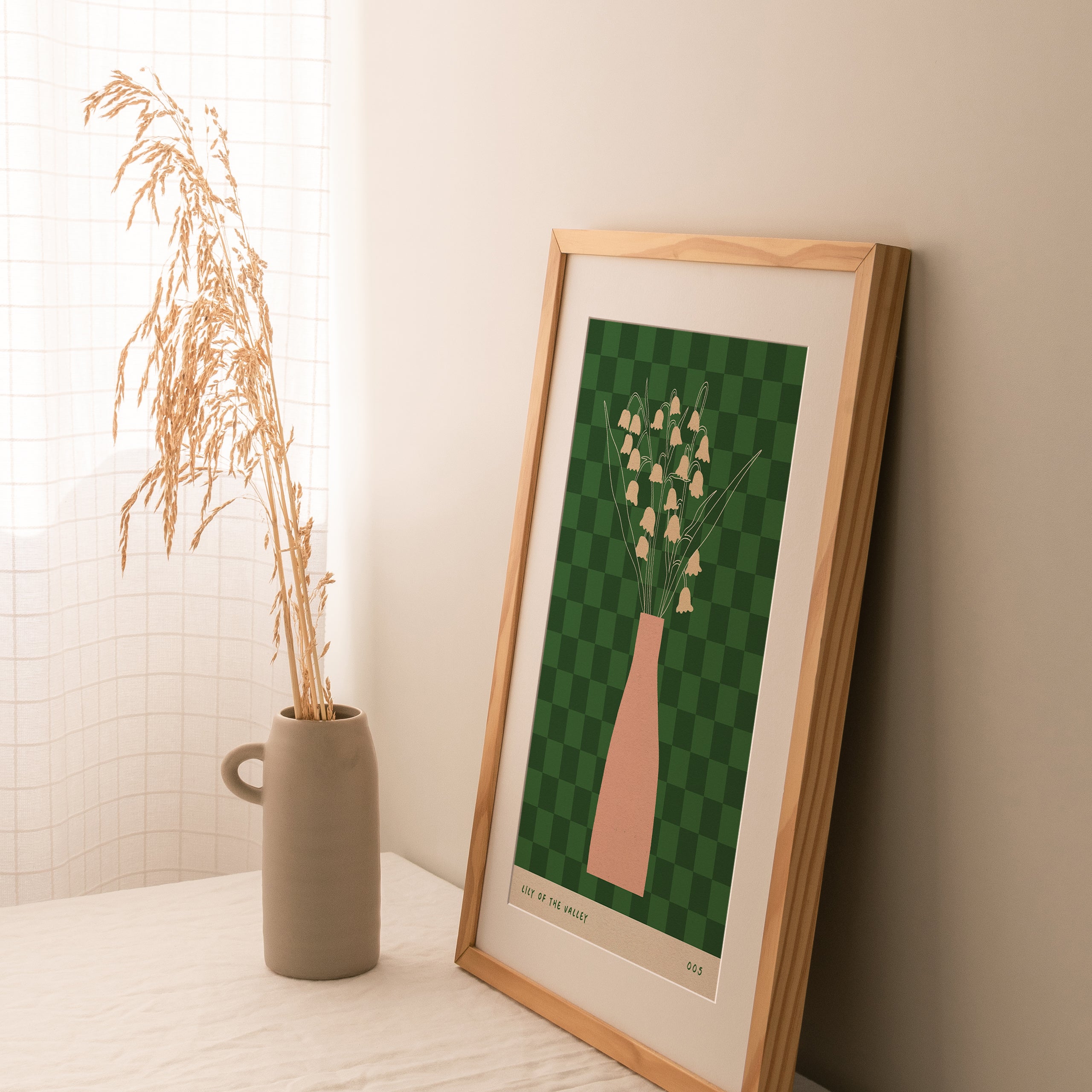 Lily of the Valley May Birth Flower Print