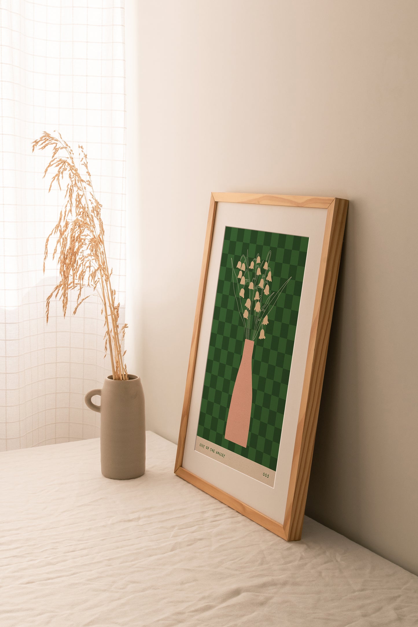 Lily of the Valley May Birth Flower Print