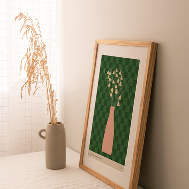 Lily of the Valley May Birth Flower Print