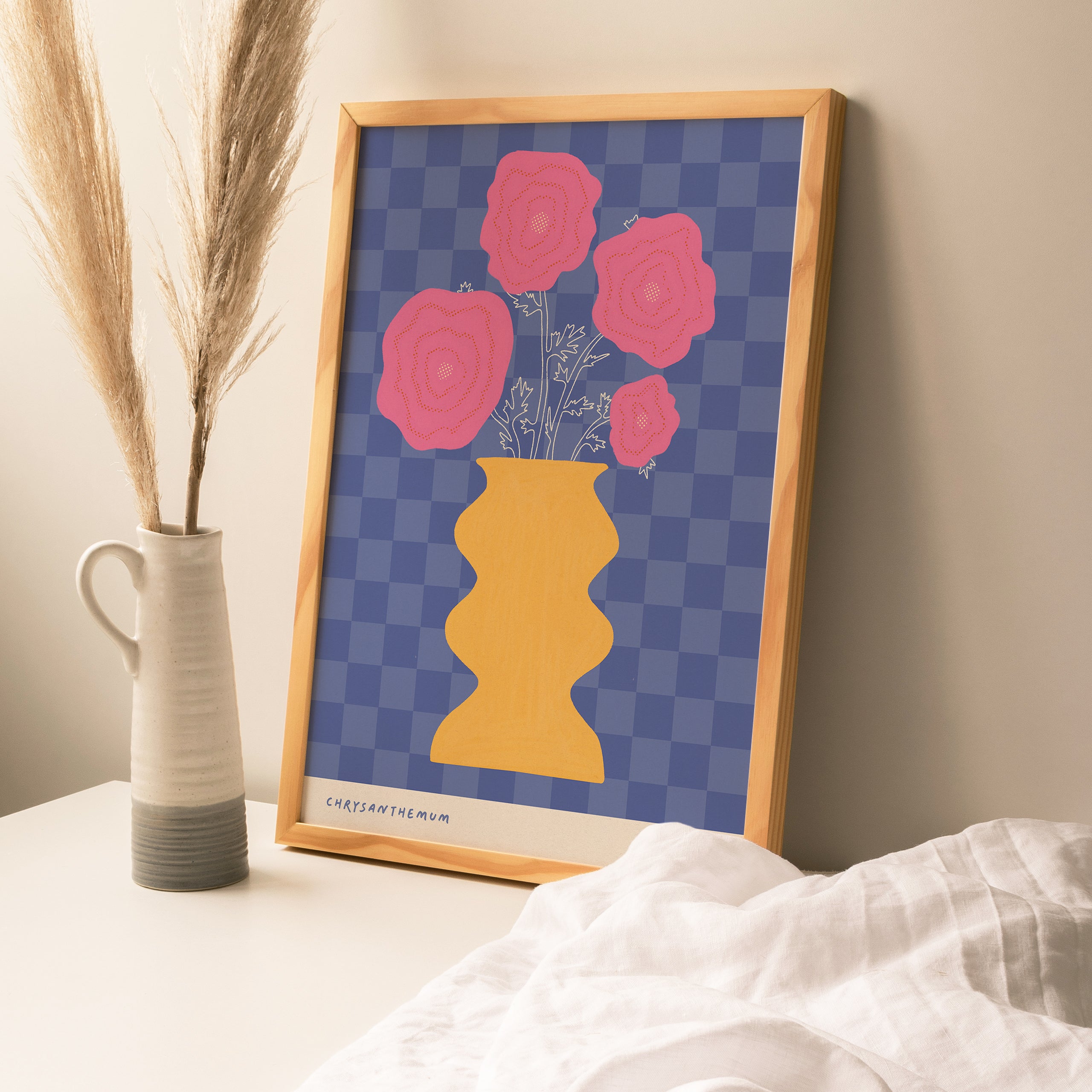 Chrysanthemum November Birth Flower Print