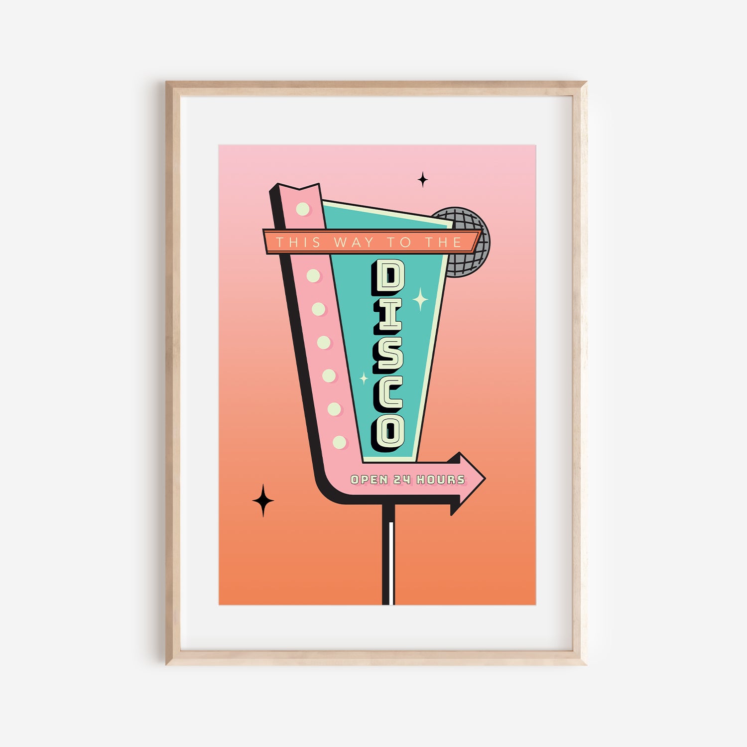 This Way To The Disco Print
