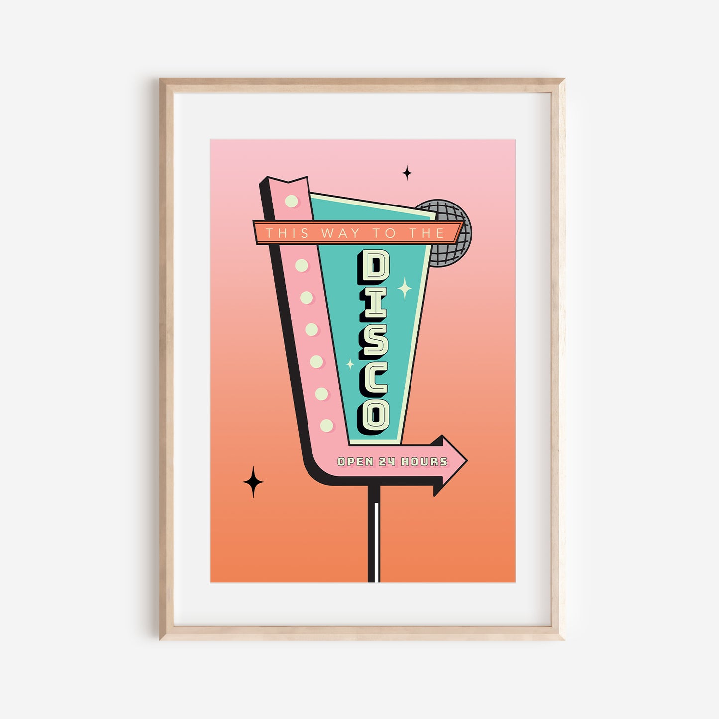 This Way To The Disco Print