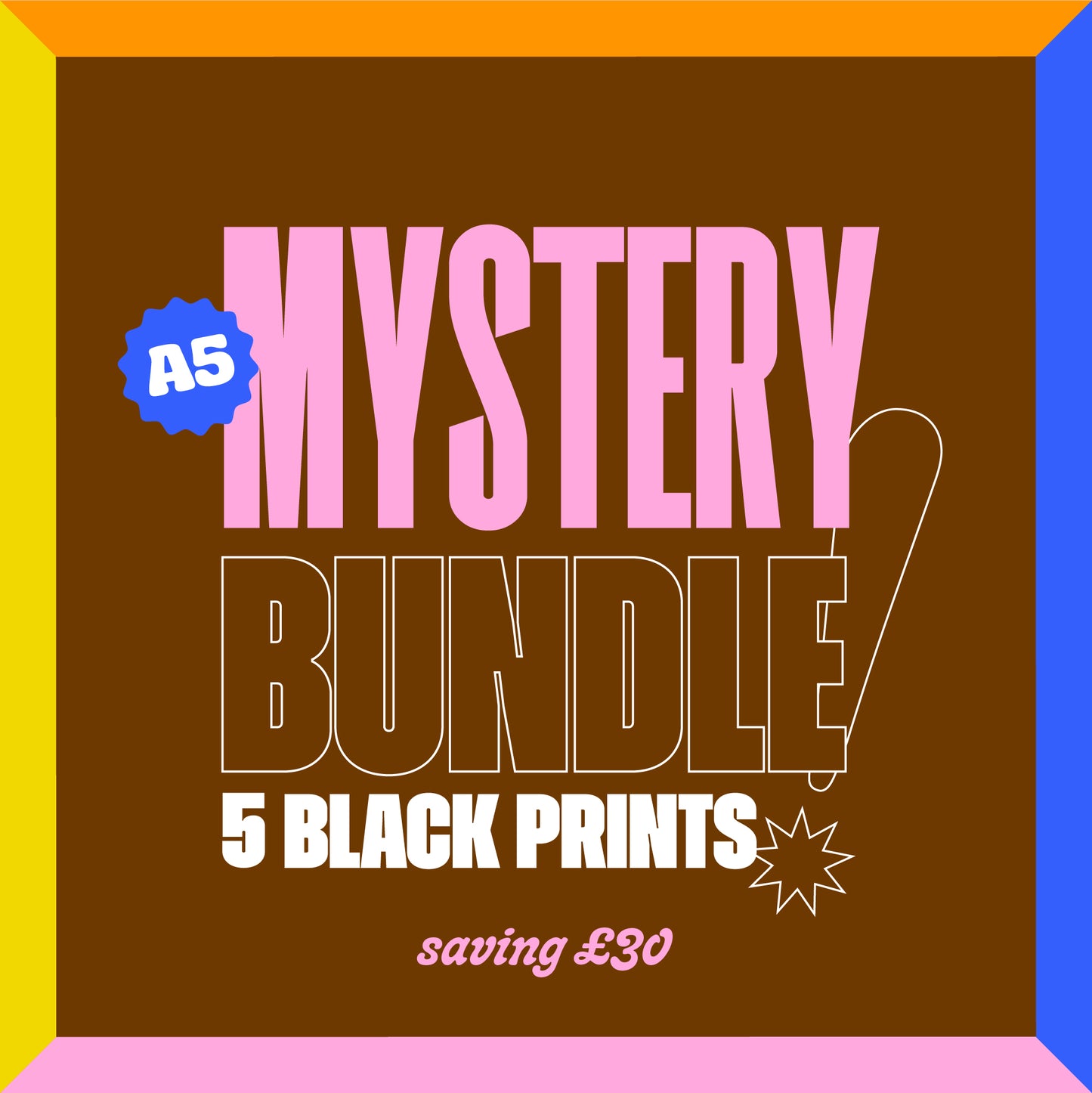 A5 BLACK MYSTERY BUNDLE - SECONDS SALE