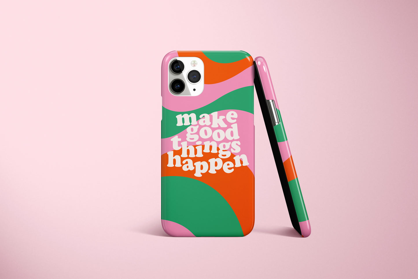 Good Things Happen Quote Snap Phone Case