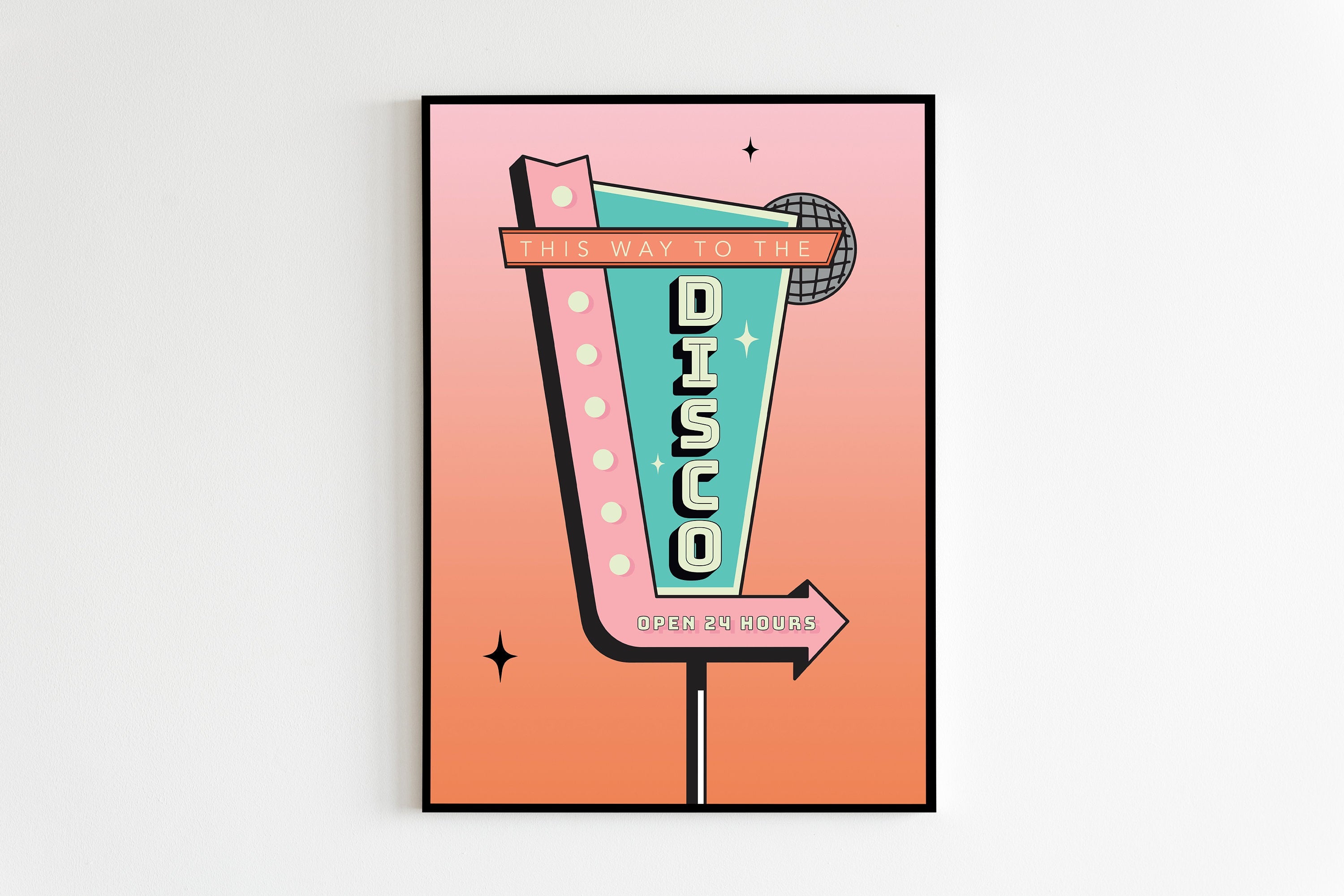 This Way To The Disco Print